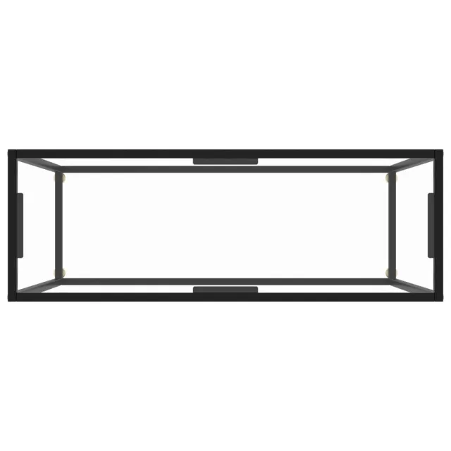 Table console Transparent 100x35x75 cm Verre trempé