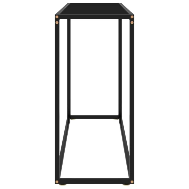 Table console Noir 100x35x75 cm Verre trempé