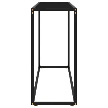 Table console Noir 100x35x75 cm Verre trempé