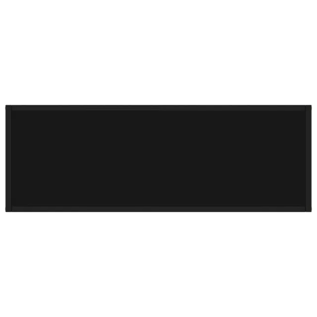 Table console Noir 100x35x75 cm Verre trempé