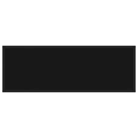 Table console Noir 100x35x75 cm Verre trempé