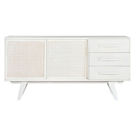 Buffet Home ESPRIT Blanc Rotin Bois de manguier 155 x 40 x 80 cm