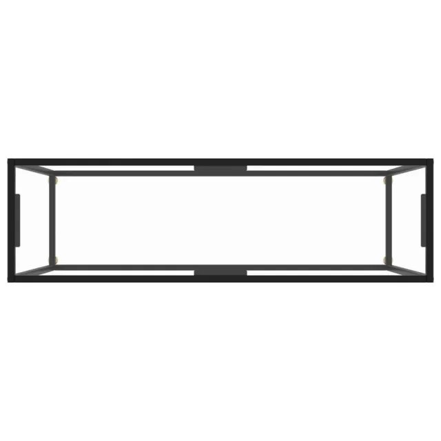 Table console Transparent 120x35x75 cm Verre trempé