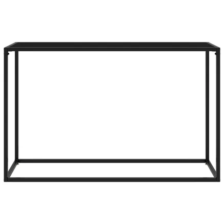 Table console Noir 120x35x75 cm Verre trempé 2