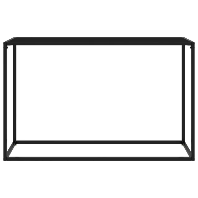 Table console Noir 120x35x75 cm Verre trempé