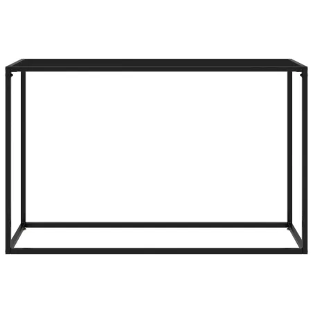 Table console Noir 120x35x75 cm Verre trempé