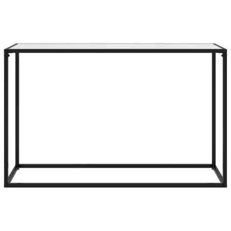 Table console Blanc 120x35x75 cm Verre trempé