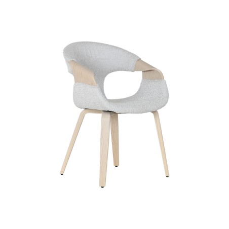 Sedia da Sala da Pranzo Home ESPRIT Grigio Poliestere Legno 55,5 x 67,