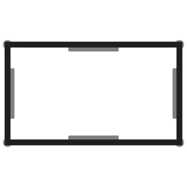 Table console Transparent 60x35x75 cm Verre trempé