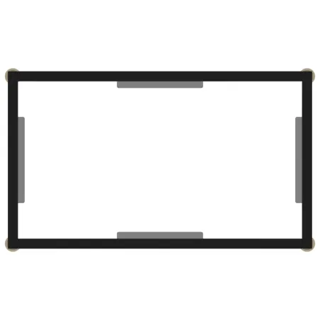 Table console Transparent 60x35x75 cm Verre trempé