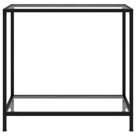 Table console Transparent 80x35x75 cm Verre trempé