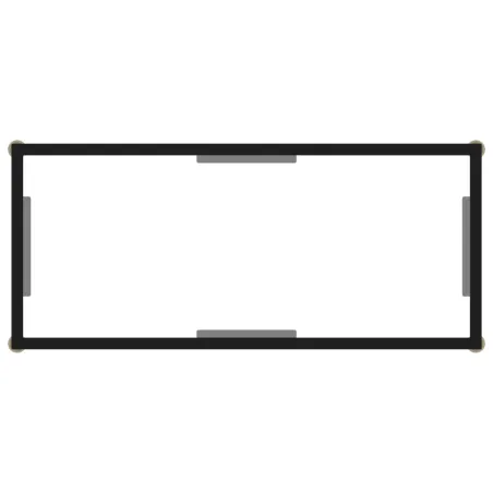 Table console Transparent 80x35x75 cm Verre trempé