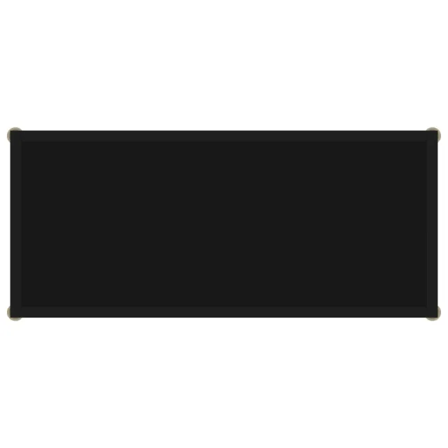 Table console Noir 80x35x75 cm Verre trempé