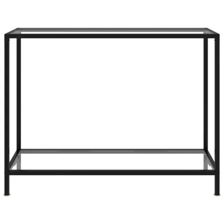 Table console Transparent 100x35x75 cm Verre trempé 2