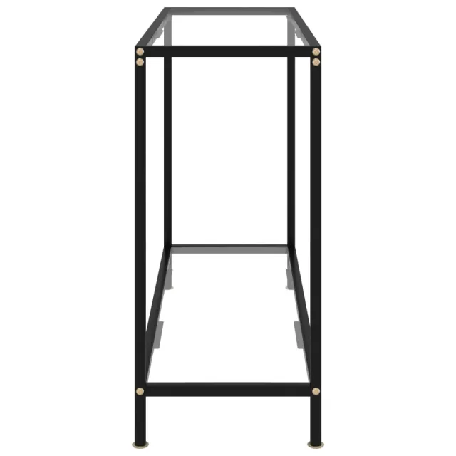 Table console Transparent 100x35x75 cm Verre trempé