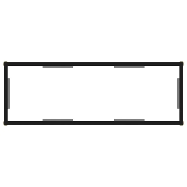 Table console Transparent 100x35x75 cm Verre trempé