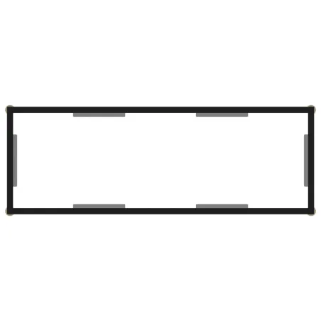 Table console Transparent 100x35x75 cm Verre trempé