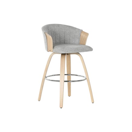Kruk Home ESPRIT Grijs Hout 58 x 56 x 86 cm