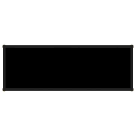 Table console Noir 100x35x75 cm Verre trempé