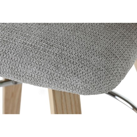 Taburete Home ESPRIT Gris Madera 58 x 56 x 86 cm 2