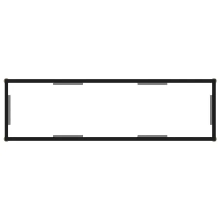 Table console Transparent 120x35x75 cm Verre trempé