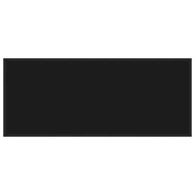 Table basse Noir avec verre noir 120x60x35 cm