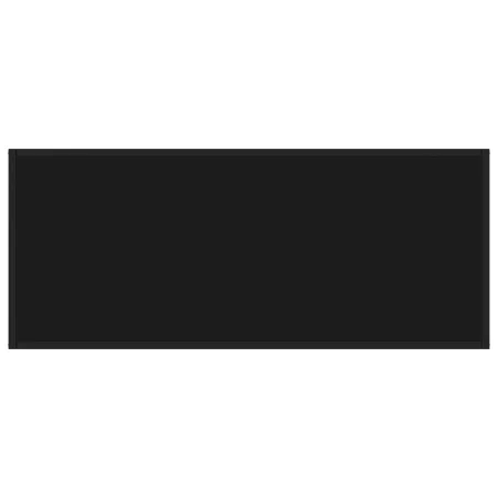 Table basse Noir avec verre noir 120x60x35 cm