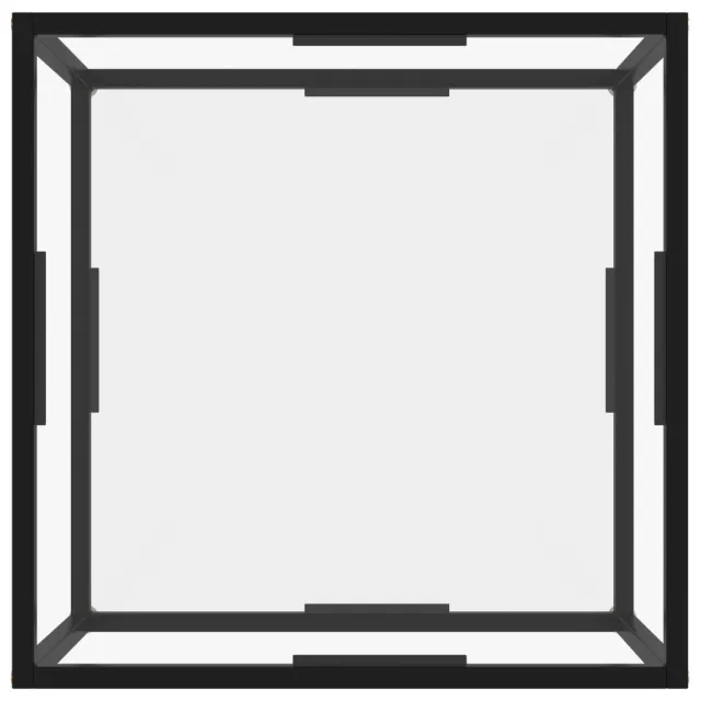 Table basse Transparent 60x60x35 cm Verre trempé