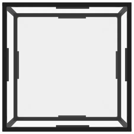 Table basse Transparent 60x60x35 cm Verre trempé