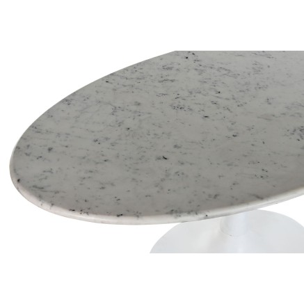 Mesa de Comedor Home ESPRIT Blanco Metal Mármol 180 x 100 x 76 cm 2