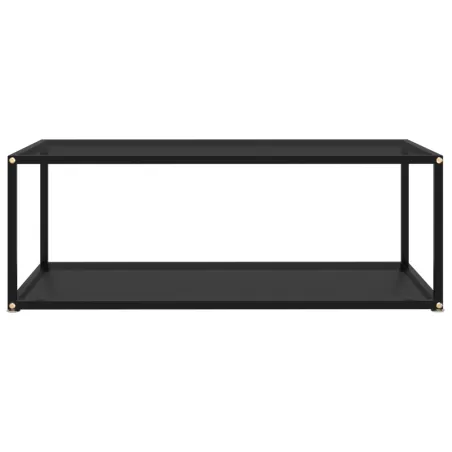 322898  Coffee Table Black 100x50x35 cm Tempered Glass