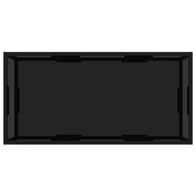 322898  Coffee Table Black 100x50x35 cm Tempered Glass