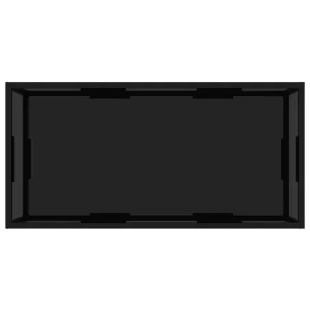 322898  Coffee Table Black 100x50x35 cm Tempered Glass