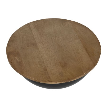 Set di 2 tavoli Home ESPRIT Metallo Legno di mango 60 x 60 x 28 cm