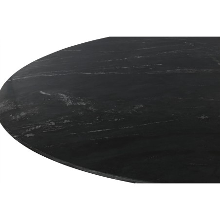 Mesa de Comedor Home ESPRIT Negro Natural Mármol Madera de acacia 115