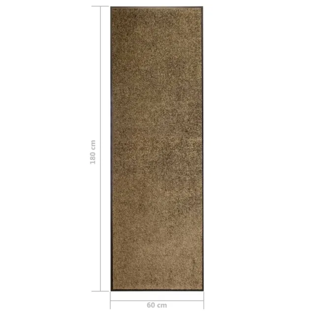 Paillasson lavable Marron 60x180 cm