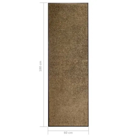 Paillasson lavable Marron 60x180 cm