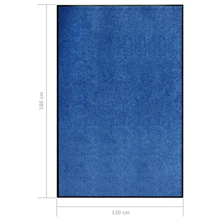 Paillasson lavable Bleu 120x180 cm