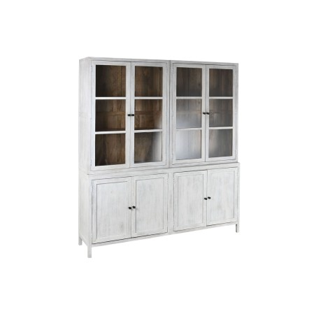 Stand Espositore Home ESPRIT Bianco Cristallo Legno di mango 200 x 45