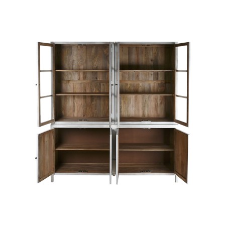 Stand Espositore Home ESPRIT Bianco Cristallo Legno di mango 200 x 45