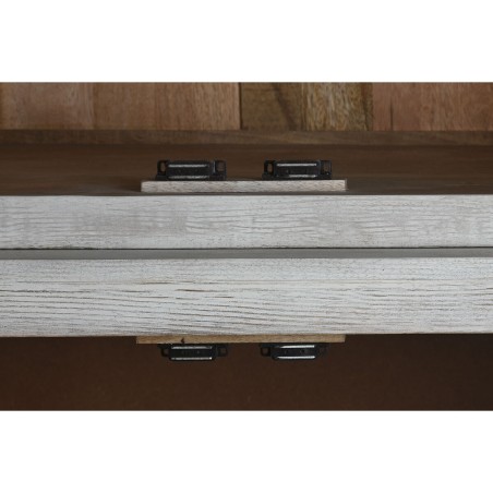 Stand Espositore Home ESPRIT Bianco Cristallo Legno di mango 200 x 45
