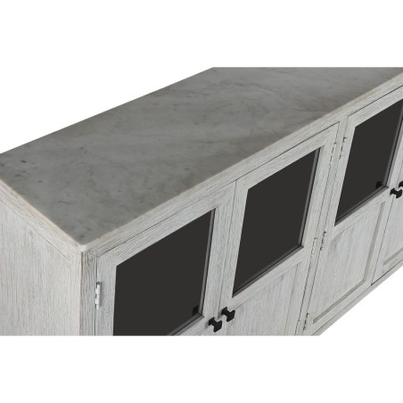 Dressoir Home ESPRIT Wit Kristal Mangohout 175 x 45,2 x 105 cm
