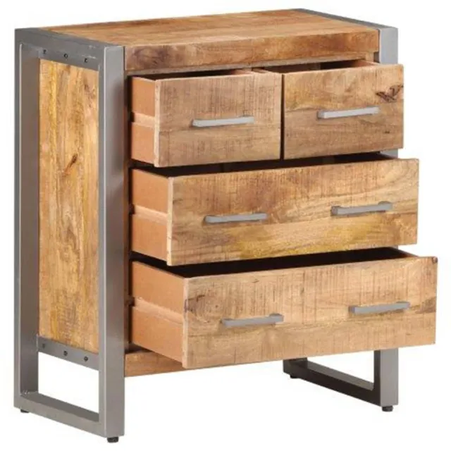 Buffet 60x35x70 cm Bois de manguier brut
