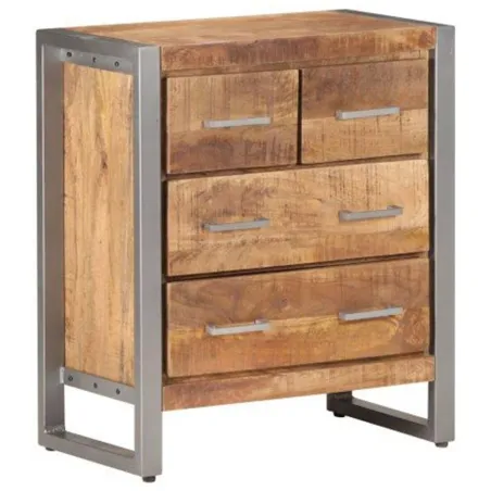 Buffet 60x35x70 cm Bois de manguier brut