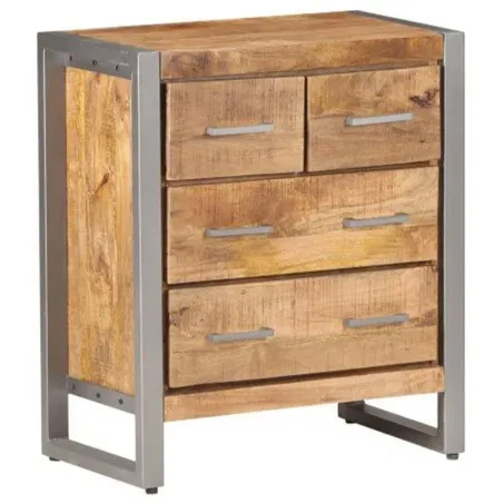 Buffet 60x35x70 cm Bois de manguier brut