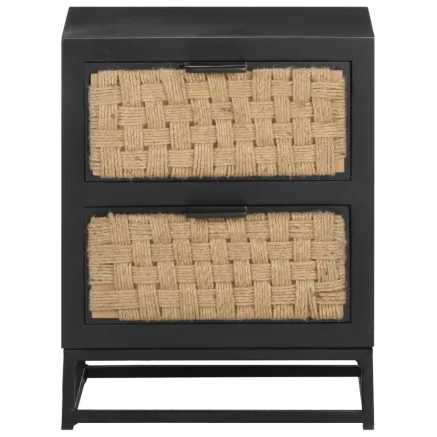 Table de chevet 40x30x50 cm Bois de manguier massif 2