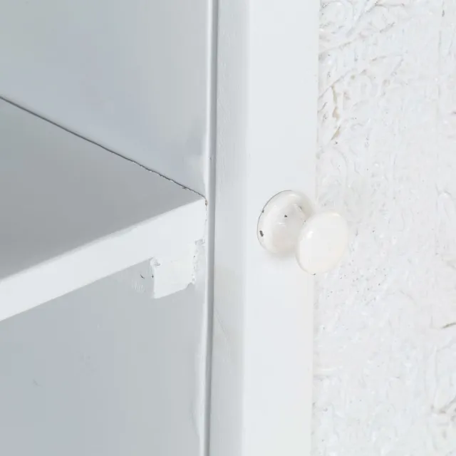 Meuble TV Blanc 115x30x46 cm Bois massif de manguier