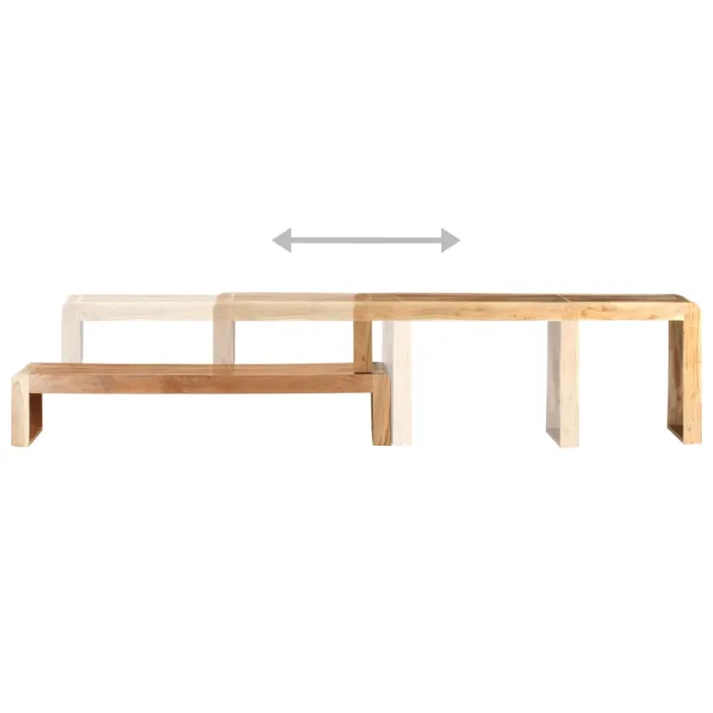 Meubles TV 2 pcs Bois d'acacia massif