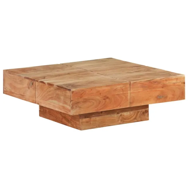 Table basse 80x80x28 cm Bois d'acacia massif