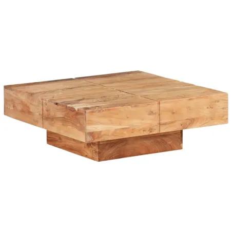 Table basse 80x80x28 cm Bois d'acacia massif